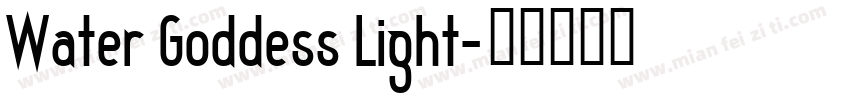 Water Goddess Light字体转换